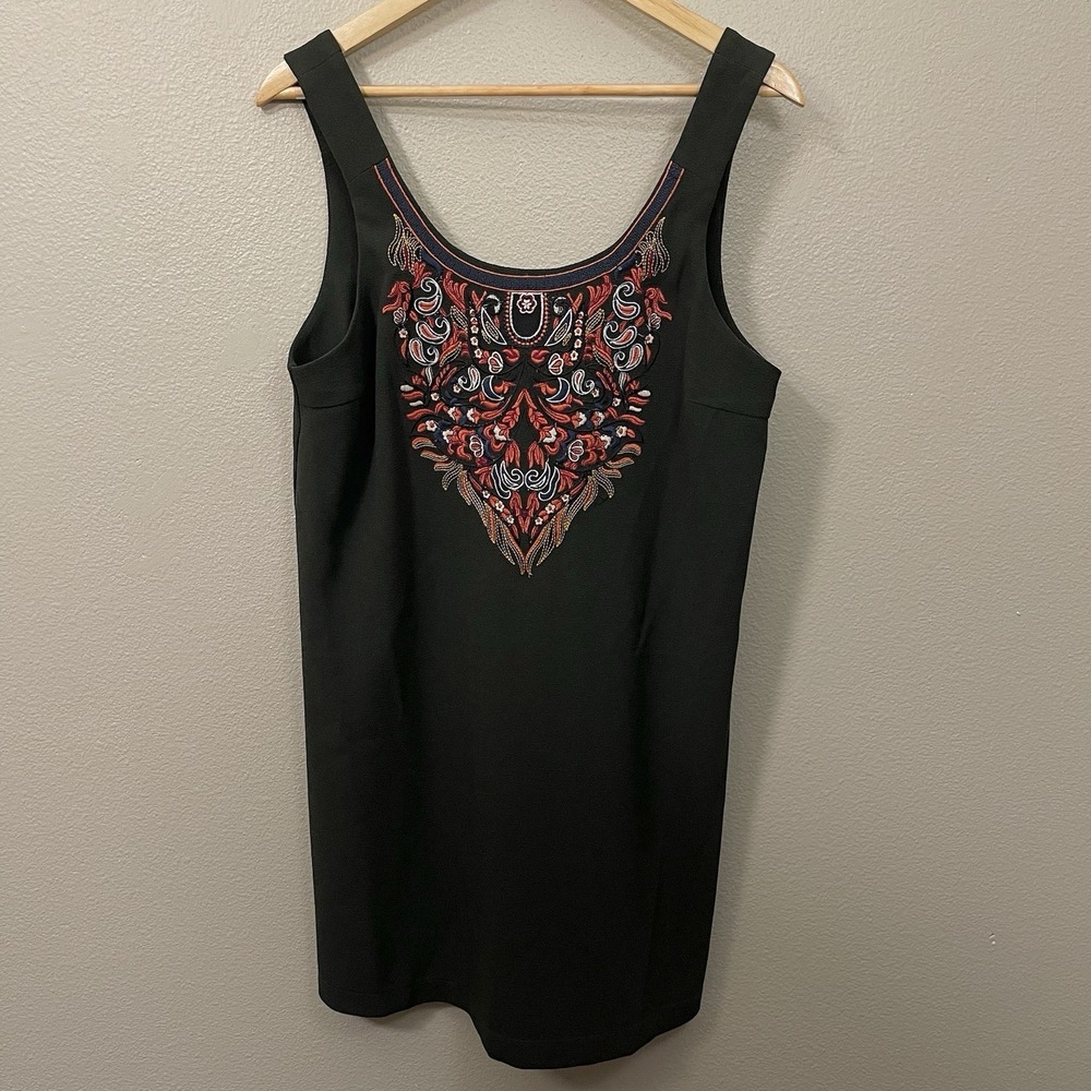 GB Embroidered Dress Olive Green Boho Forrest Fairy Goblincore Hippie Size L